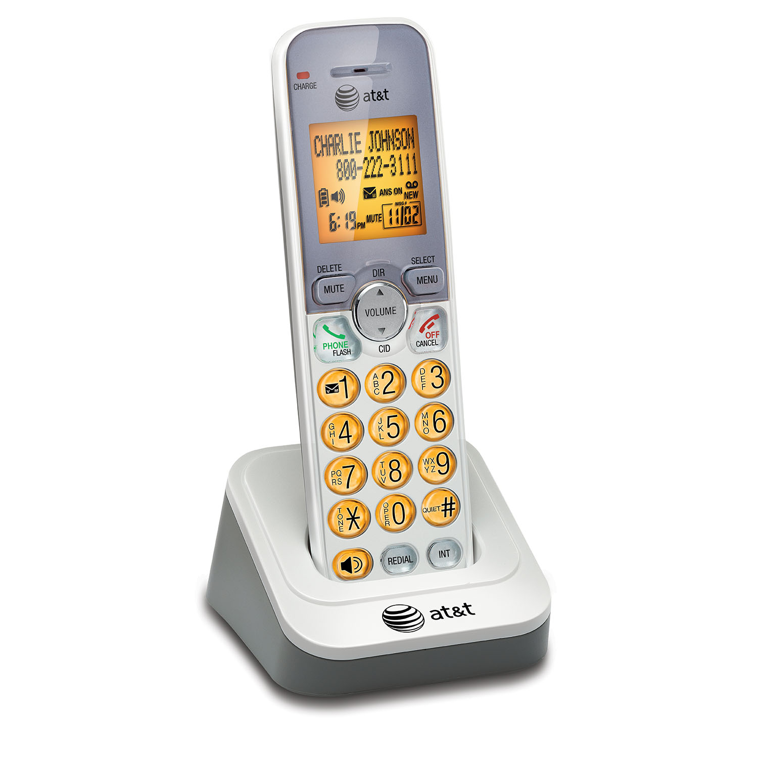 Accessory handset with caller ID/call waiting - view 2